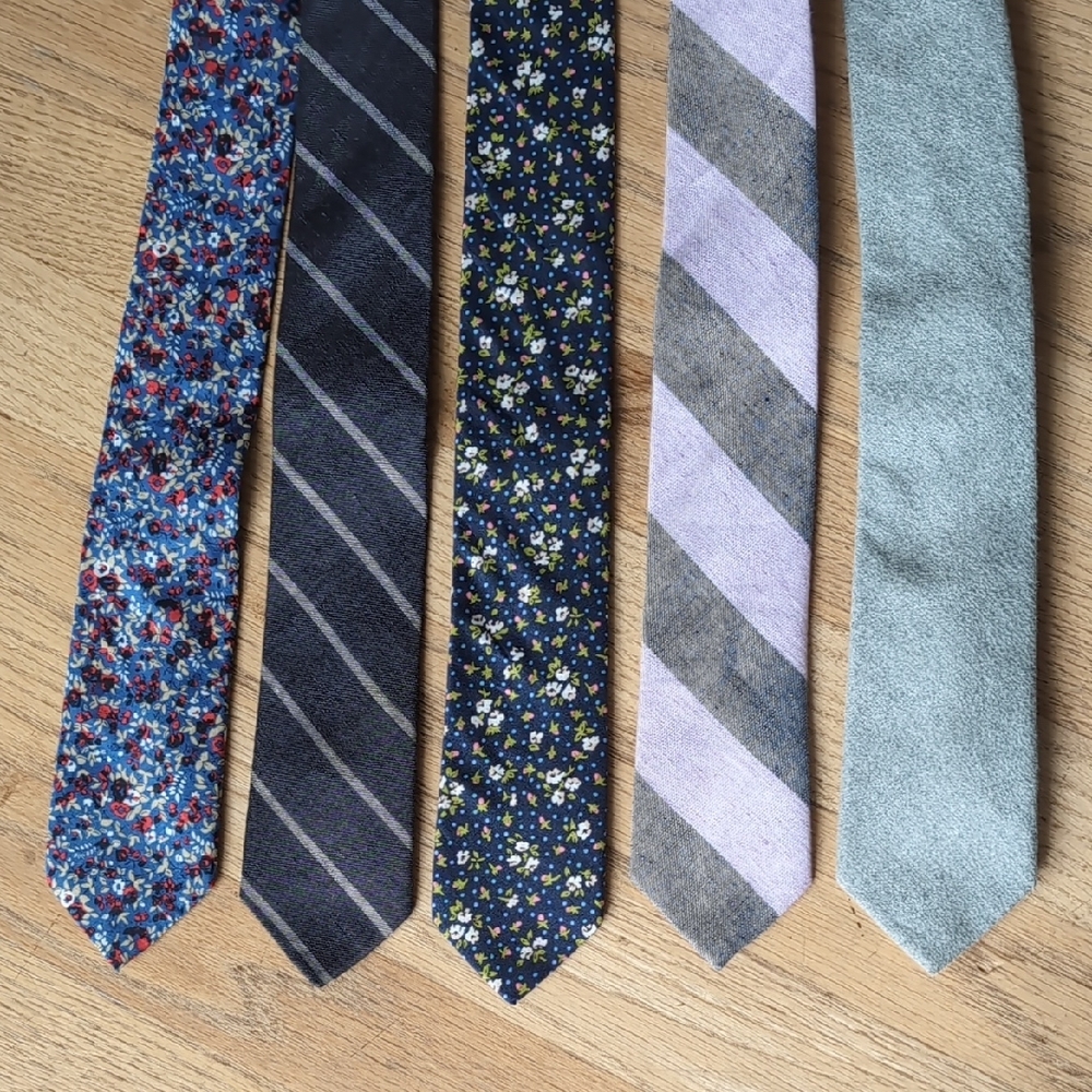 J Crew Men's Floral and Striped Tie Collection